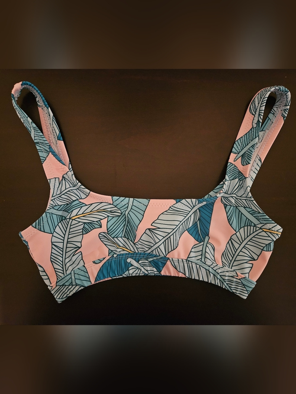 NWOTs Women's Dixperfect Tropical Leaf Bikini Top
